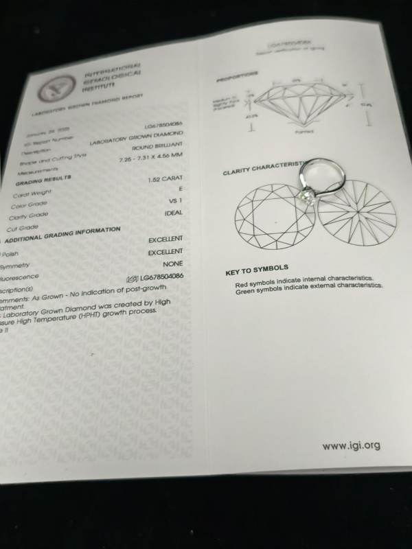 CATEDRAL LABGROWN 1.52 Ct - Image 4